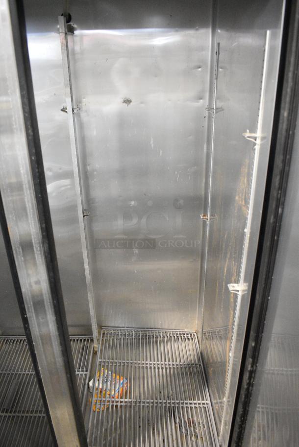 True T-35 Stainless Steel Commercial 2 Door Reach In Cooler on Commercial Casters. 115 Volts, 1 Phase. Tested and Working! - Image 6 of 8