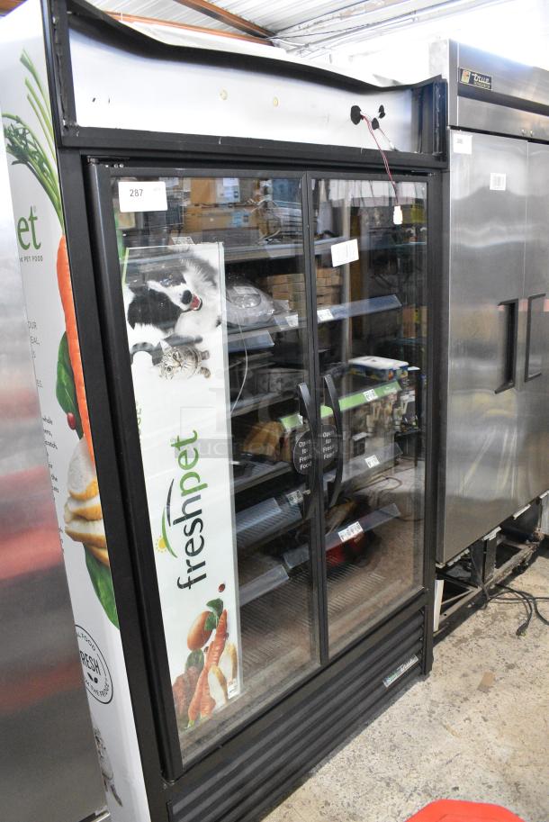 2021 True TVM-48SL-HC Metal Commercial 2 Door Reach In Cooler Merchandiser w/ Poly Coated Racks. 115 Volts, 1 Phase. Tested and Working! - Image 2 of 7