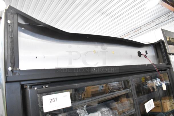 2021 True TVM-48SL-HC Metal Commercial 2 Door Reach In Cooler Merchandiser w/ Poly Coated Racks. 115 Volts, 1 Phase. Tested and Working! - Image 3 of 7