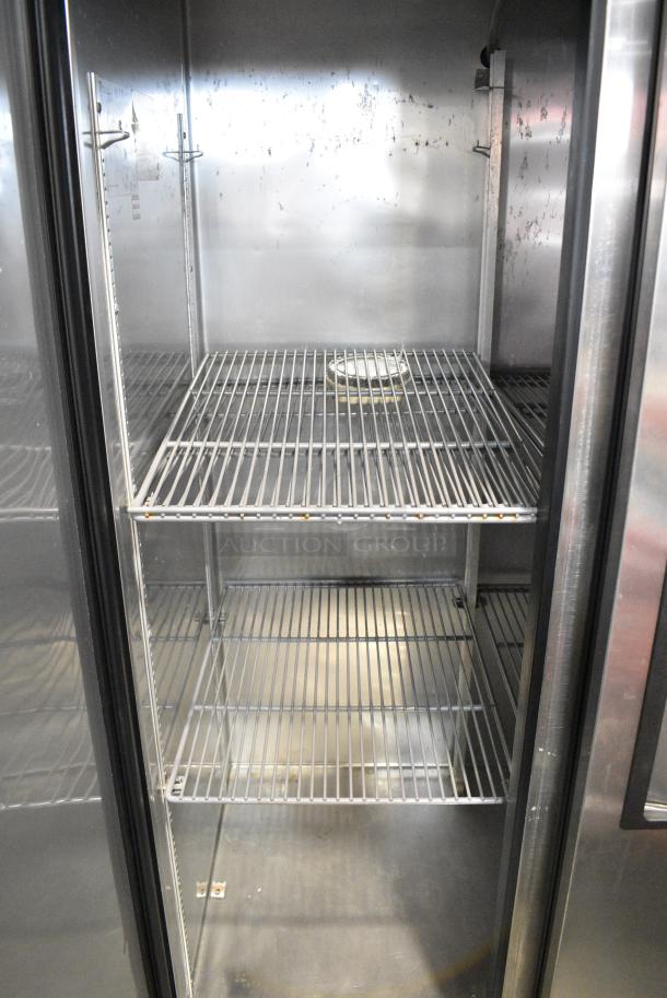 True T-35 Stainless Steel Commercial 2 Door Reach In Cooler on Commercial Casters. 115 Volts, 1 Phase. Tested and Working! - Image 6 of 9