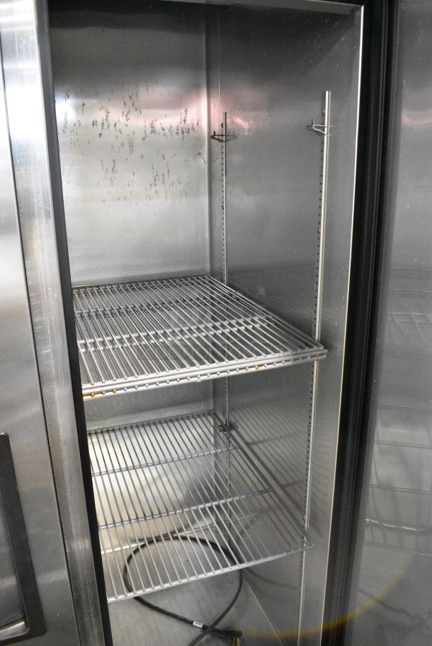 True T-35 Stainless Steel Commercial 2 Door Reach In Cooler on Commercial Casters. 115 Volts, 1 Phase. Tested and Working! - Image 7 of 9