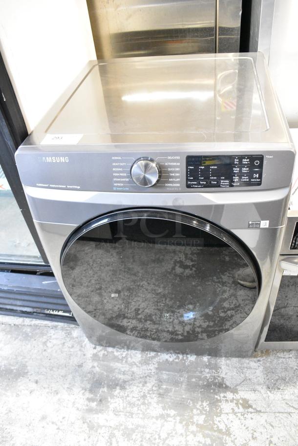 BRAND NEW SCRATCH AND DENT! Samsung DVE45B6300P Metal Front Load Dryer. 120/240 Volts, 1 Phase. - Image 1 of 10