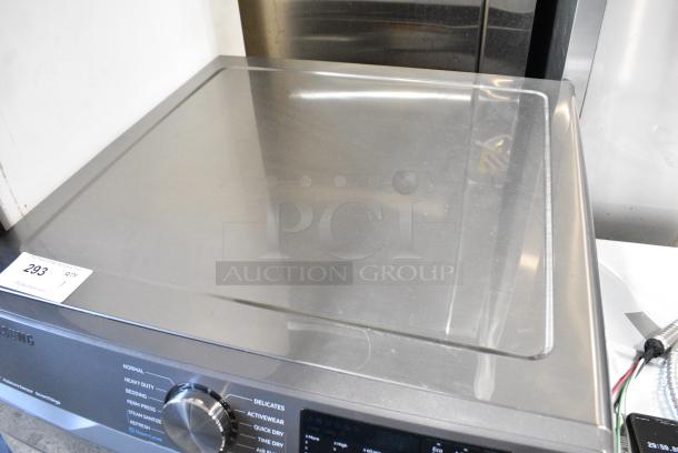 BRAND NEW SCRATCH AND DENT! Samsung DVE45B6300P Metal Front Load Dryer. 120/240 Volts, 1 Phase. - Image 6 of 10