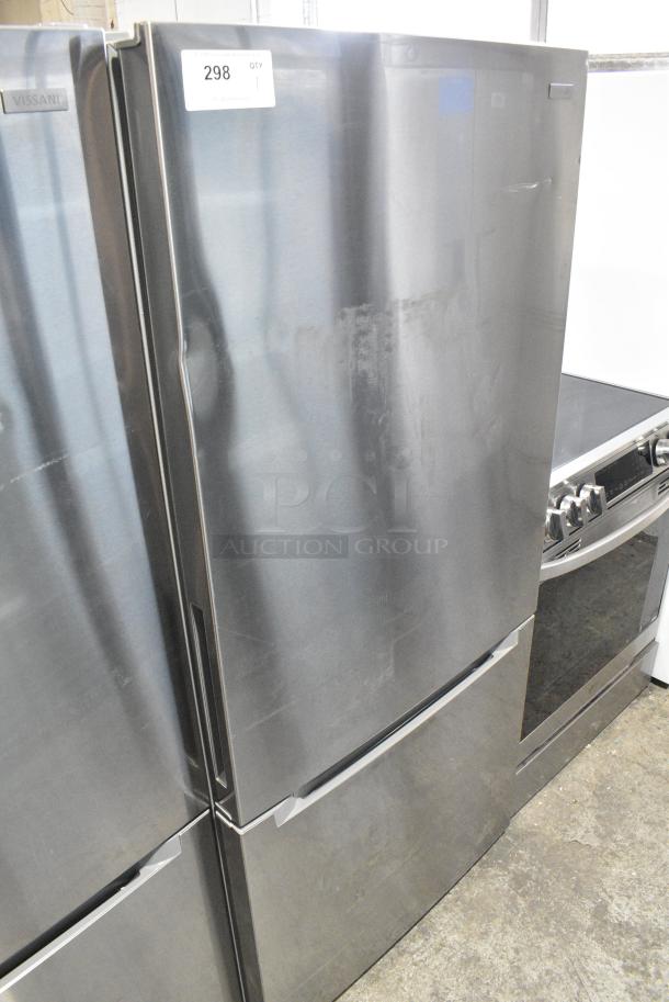 BRAND NEW SCRATCH AND DENT! Vissani MDBF18SS Stainless Steel Cooler w/ Freezer Drawer. 115 Volts, 1 Phase. Tested and Working! - Image 1 of 8