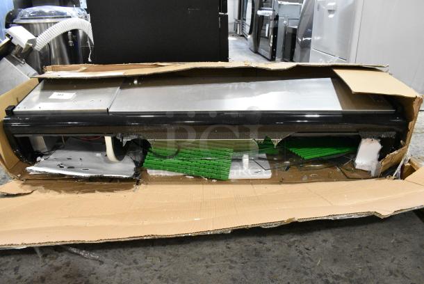 BRAND NEW SCRATCH AND DENT! Emperors Select 478CSD60HC Metal Commercial Countertop Refrigerated Sushi Display Case. See Pictures for Damage. 115 Volts, 1 Phase. Tested and Powers On But Does Not Get Cold - Image 1 of 5