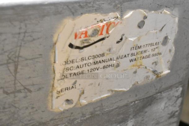 Avantco SLC300B Metal Commercial Countertop Meat Slicer. 120 Volts, 1 Phase. Tested and Working! - Image 6 of 7