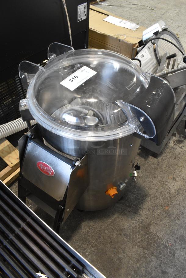 BRAND NEW SCRATCH AND DENT! 2023 Avantco 177PPC22 Stainless Steel Commercial  22 lb. Countertop Potato Peeler. 120 Volts, 1 Phase. Tested and Working! - Image 2 of 9