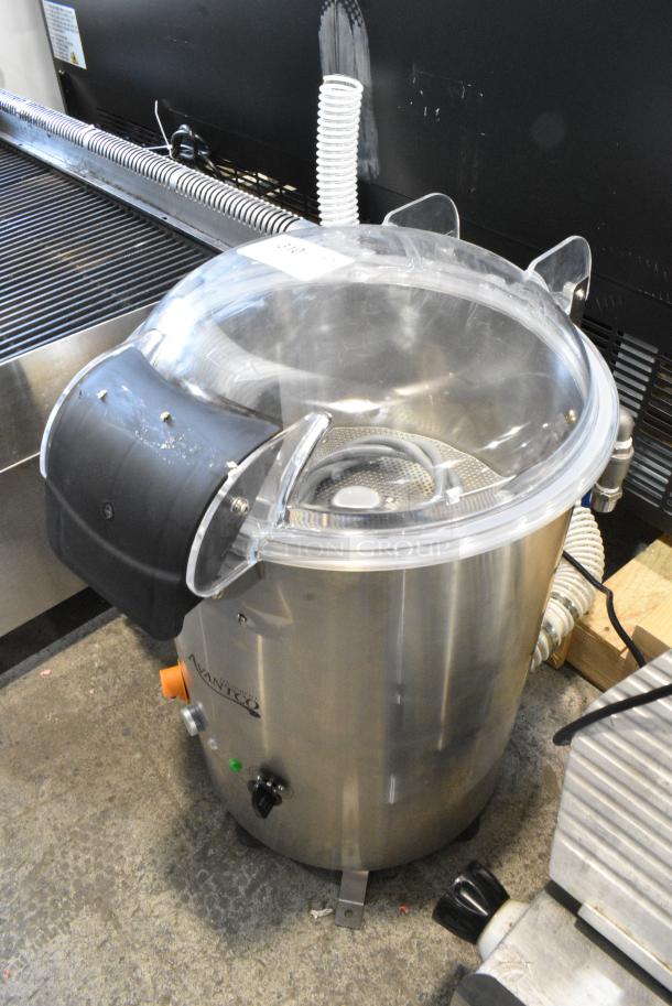 BRAND NEW SCRATCH AND DENT! 2023 Avantco 177PPC22 Stainless Steel Commercial  22 lb. Countertop Potato Peeler. 120 Volts, 1 Phase. Tested and Working! - Image 3 of 9