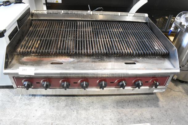 Southbend Stainless Steel Commercial Countertop Natural Gas Powered Charbroiler Grill. - Image 1 of 9