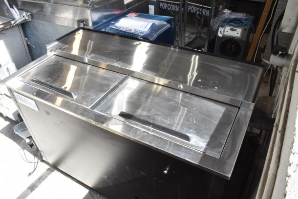 BRAND NEW SCRATCH AND DENT! Coldline BBC-50 Metal Commercial Back Bar Bottle Cooler w/ 2 Sliding Lids. 115 Volts, 1 Phase. Tested and Working! - Image 3 of 9