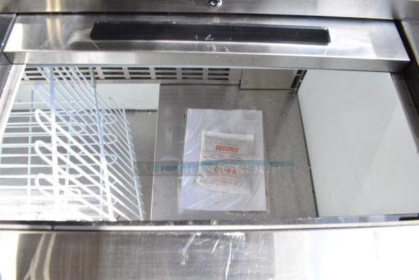 BRAND NEW SCRATCH AND DENT! Coldline BBC-50 Metal Commercial Back Bar Bottle Cooler w/ 2 Sliding Lids. 115 Volts, 1 Phase. Tested and Working! - Image 7 of 9