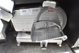 Avantco 177SL310 Metal Commercial Countertop Meat Slicer w/ Blade Sharpener. 115 Volts, 1 Phase. Tested and Working! - Item #1179563