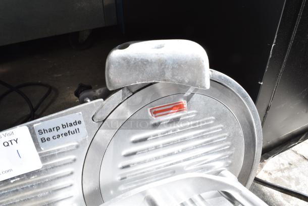 Avantco 177SL310 Metal Commercial Countertop Meat Slicer w/ Blade Sharpener. 115 Volts, 1 Phase. Tested and Working! - Image 6 of 8