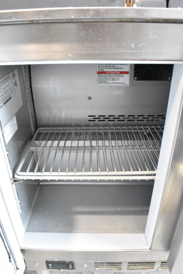 Beverage Air UCR34HC-104 Stainless Steel Commercial 2 Door Undercounter Cooler. 115 Volts, 1 Phase. Tested and Working! - Image 6 of 9