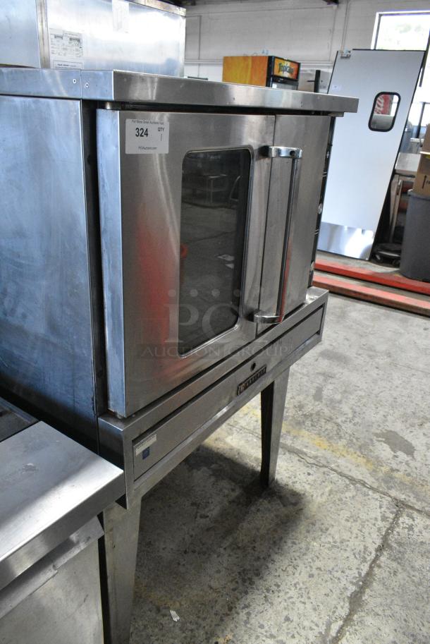Garland TG3 Stainless Steel Commercial Natural Gas Powered Full Size Convection Oven w/ View Through Door, Solid Door, Thermostatic Controls and Metal Legs. 80,000 BTU. - Image 2 of 8