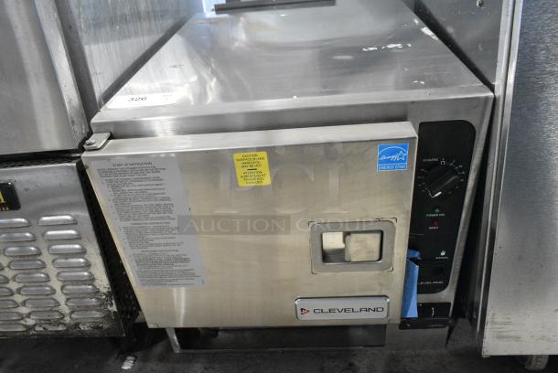 BRAND NEW SCRATCH AND DENT! 2022 Cleveland 22CGT3.1 Stainless Steel Commercial Countertop Natural Gas Powered Single Deck Steam Cabinet. - Image 1 of 7