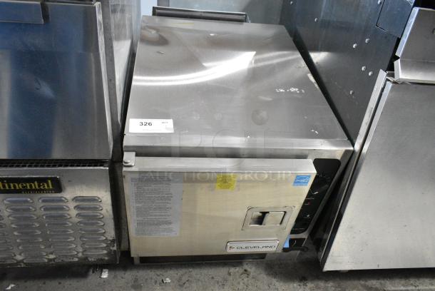 BRAND NEW SCRATCH AND DENT! 2022 Cleveland 22CGT3.1 Stainless Steel Commercial Countertop Natural Gas Powered Single Deck Steam Cabinet. - Image 3 of 7