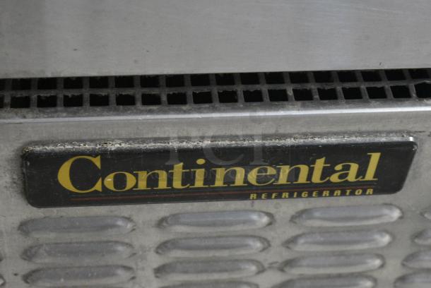 Continental CPA118 Stainless Steel Commercial Pizza Prep Table w/ Stainless Steel Drop In Bins. 115 Volts, 1 Phase. Tested and Working! - Image 7 of 16