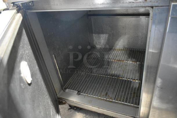 Continental CPA118 Stainless Steel Commercial Pizza Prep Table w/ Stainless Steel Drop In Bins. 115 Volts, 1 Phase. Tested and Working! - Image 14 of 16