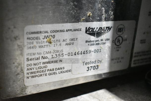 Vollrath JW30 Stainless Steel Commercial Electric Powered Cheese Melter. 208 Volts, 1 Phase. - Image 7 of 7