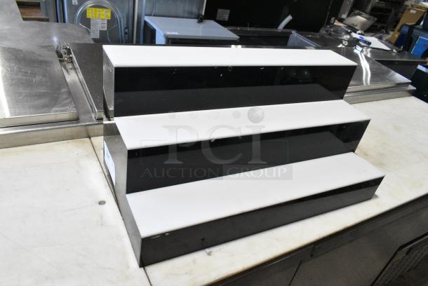 Metal 3 Tier Bottle Riser Stand. - Image 1 of 5