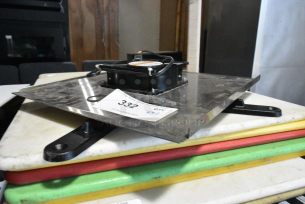 2 Items Including Cross Top Piece to Table Leg Column and Fan. 2 Times Your Bid! - Image 2 of 7