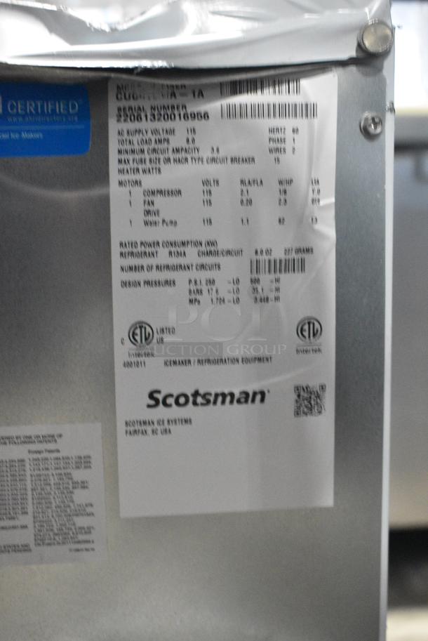 BRAND NEW SCRATCH AND DENT! 2022 Scotsman CU0415MA-1A Stainless Steel Commercial Undercounter Medium Cube Ice Machine - 58 lb. 115 Volts, 1 Phase. - Image 7 of 7