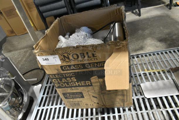 BRAND NEW SCRATCH AND DENT! Noble Products GP1250 Glass Genie Commercial Five Brush Electric Glass Polisher - Image 1 of 3
