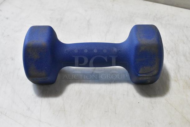 Blue 10 Pound Dumbbell. - Image 1 of 4