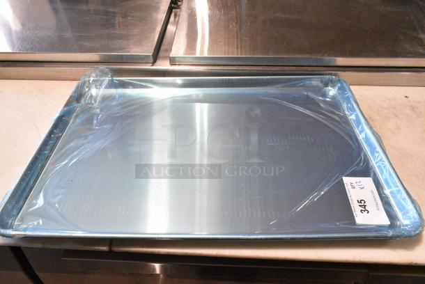 12 BRAND NEW SCRATCH AND DENT! Choice 407BUNFULL Full Size 18" x 26" 19 Gauge Wire in Rim Aluminum Bun Pan / Sheet Pan. 12 Times Your Bid! - Image 2 of 6