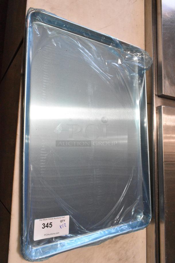 12 BRAND NEW SCRATCH AND DENT! Choice 407BUNFULL Full Size 18" x 26" 19 Gauge Wire in Rim Aluminum Bun Pan / Sheet Pan. 12 Times Your Bid! - Image 5 of 6