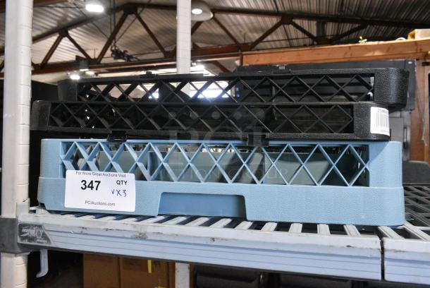 Noble 274RK9 Poly Dish Caddy w/ 2 Noble 274RKEXT9 Extenders. - Image 1 of 7