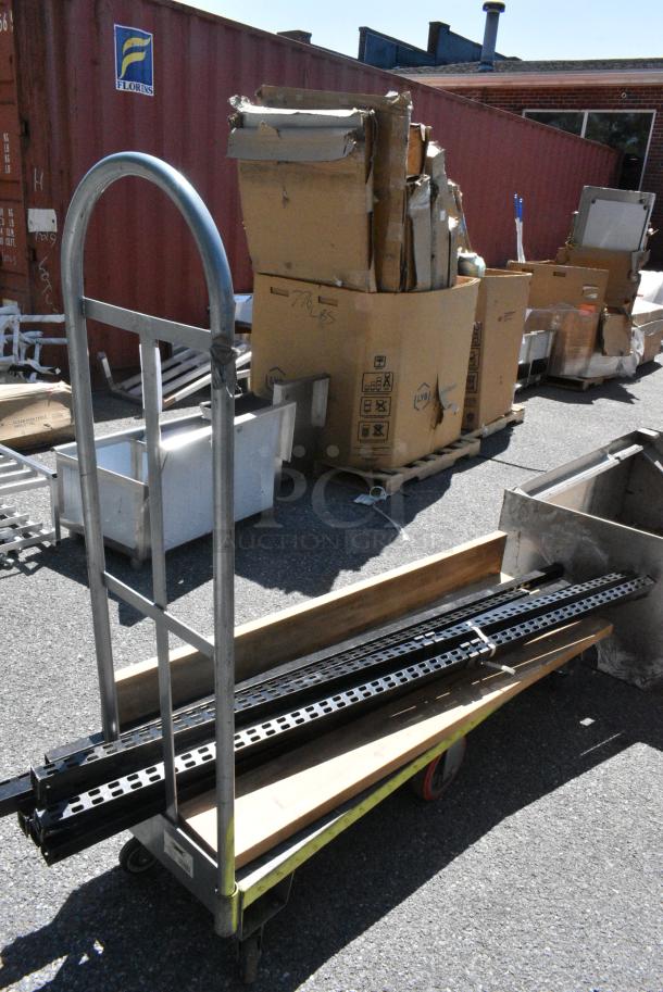 BRAND NEW SCRATCH AND DENT! Regency 600UB1660 Metal 2,000 Pound Capacity U Boat Cart on Casters w/ Contents. - Image 1 of 4