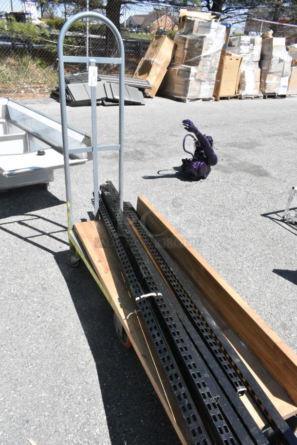 BRAND NEW SCRATCH AND DENT! Regency 600UB1660 Metal 2,000 Pound Capacity U Boat Cart on Casters w/ Contents. - Image 2 of 4