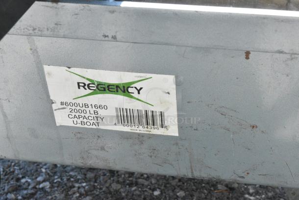 BRAND NEW SCRATCH AND DENT! Regency 600UB1660 Metal 2,000 Pound Capacity U Boat Cart on Casters w/ Contents. - Image 4 of 4