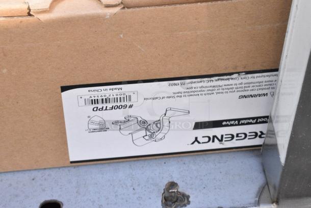 BRAND NEW SCRATCH AND DENT! Regency 600HS17FPB Stainless Steel Hands Free Hand Sink with Pedestal Base. - Image 5 of 5