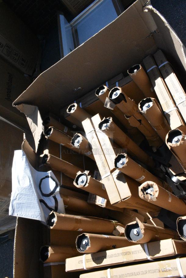 36 BRAND NEW SCRATCH AND DENT! Items Including 427TB2222 Lancaster Table & Seating Excalibur 22" x 22" Cross Outdoor Table Base Plate, 427TBCLRD325 Lancaster Table & Seating Excalibur 3" Standard Height Outdoor Table Base Column. 36 Times Your Bid! May Be Missing Pieces. - Image 2 of 7
