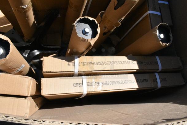 36 BRAND NEW SCRATCH AND DENT! Items Including 427TB2222 Lancaster Table & Seating Excalibur 22" x 22" Cross Outdoor Table Base Plate, 427TBCLRD325 Lancaster Table & Seating Excalibur 3" Standard Height Outdoor Table Base Column. 36 Times Your Bid! May Be Missing Pieces. - Image 4 of 7