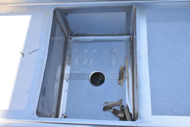 BRAND NEW SCRATCH AND DENT! Regency 600S11723224 Stainless Steel Single Bay Sink w/ Dual Drain Boards. No Legs. - Image 4 of 6