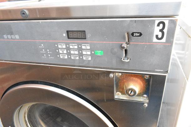 Alliance Speed Queen SCN040JC2OU1001 Stainless Steel Coin Operated Front Load Washer. 220-240 Volts, 3 Phase. - Image 3 of 5