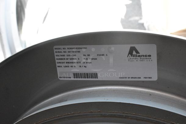 Alliance Speed Queen SCN040JC2OU1001 Stainless Steel Coin Operated Front Load Washer. 220-240 Volts, 3 Phase. - Image 5 of 5