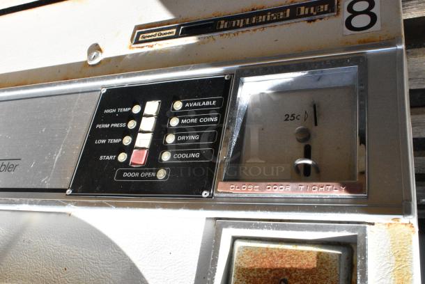 Speed Queen Metal Commercial Coin Operated Front Load Dryer. - Image 4 of 5