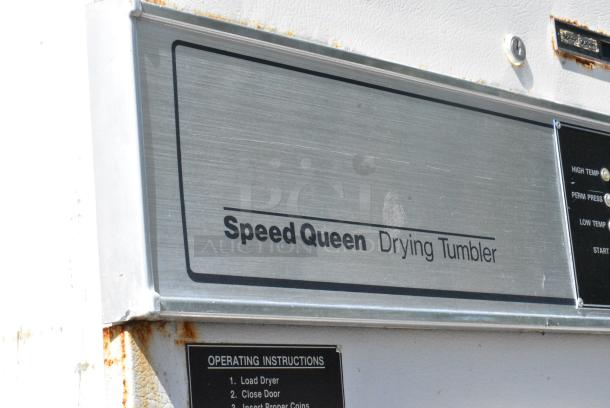 Speed Queen Metal Commercial Coin Operated Front Load Dryer. - Image 3 of 6