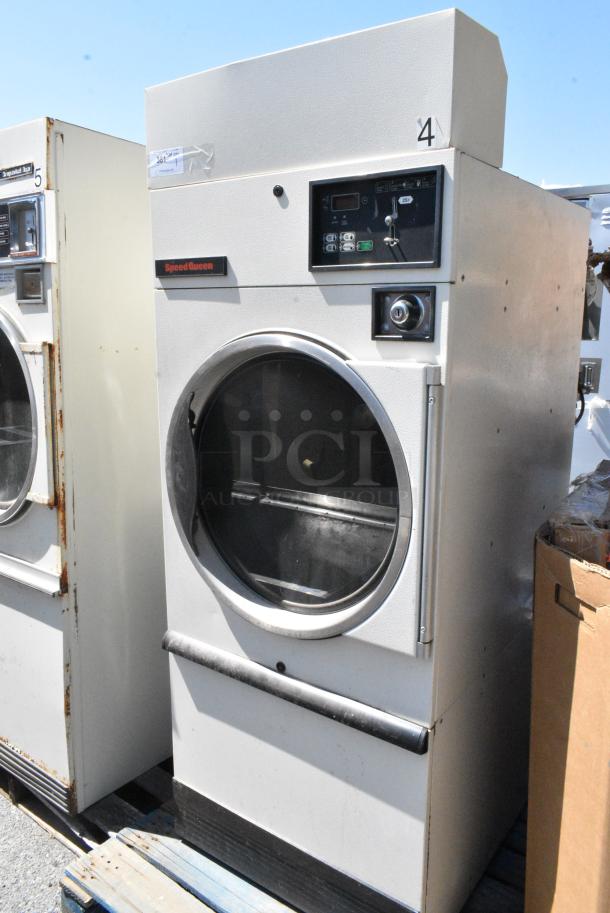 Speed Queen Metal Commercial Coin Operated Front Load Dryer. - Image 1 of 5