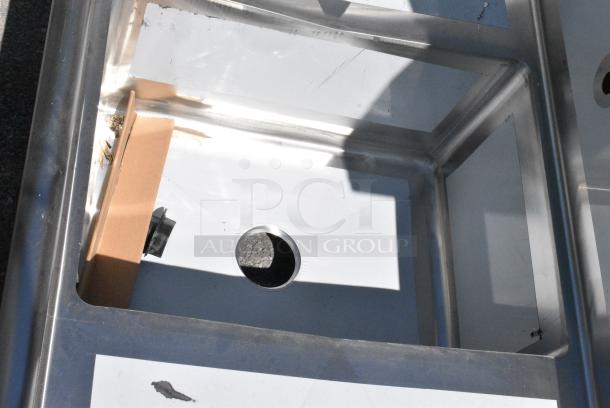 BRAND NEW SCRATCH AND DENT! Regency 600S11723224 Stainless Steel Single Bay Sink w/ Dual Drain Boards. No Legs. - Image 4 of 6