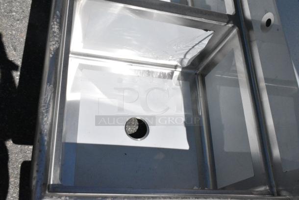 BRAND NEW SCRATCH AND DENT! Regency 600S3242418L Stainless Steel 3 Bay Sink w/ Left Side Drain Board. No Legs. - Image 3 of 7
