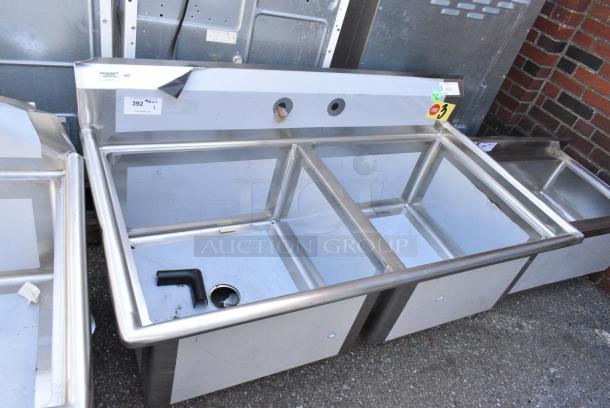 BRAND NEW SCRATCH AND DENT! Regency 600S22424 Stainless Steel Commercial 2 Bay Sink. No Legs. - Image 1 of 5