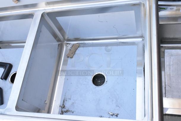 BRAND NEW SCRATCH AND DENT! Regency 600S22424 Stainless Steel Commercial 2 Bay Sink. No Legs. - Image 3 of 5