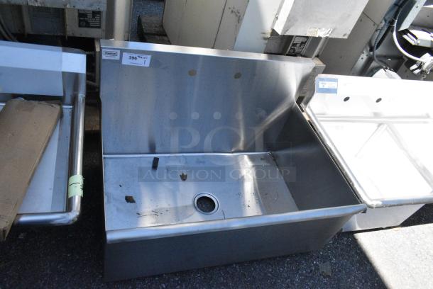 BRAND NEW SCRATCH AND DENT! Steelton 522US13624 36" x 24" x 14" Utility Sink for (1) 8" Center Faucet. No Legs. - Image 1 of 4