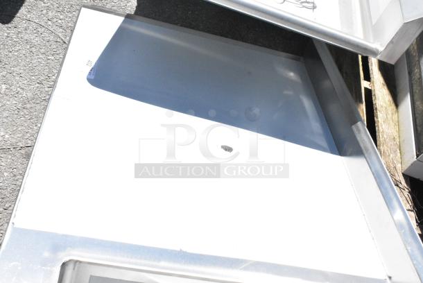 BRAND NEW SCRATCH AND DENT! Regency 600ST3060R 30" x 60" 16 Gauge Stainless Steel Work Table with Sink. No Legs. - Image 4 of 5